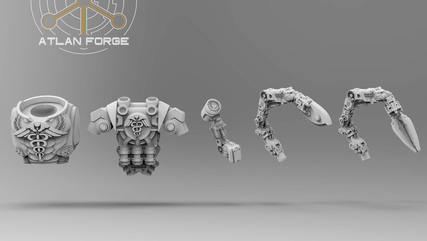 Backpack and torso - Minoan Therapeuo - Bits - Atlan Forge