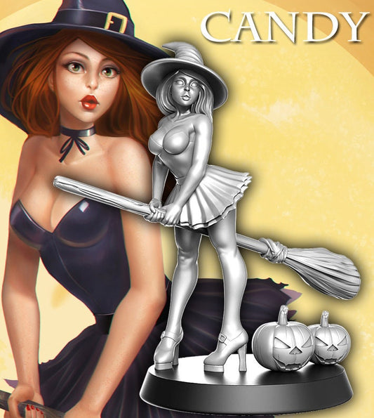 Candy - Female witch Halloween - Rnestudio 32mm