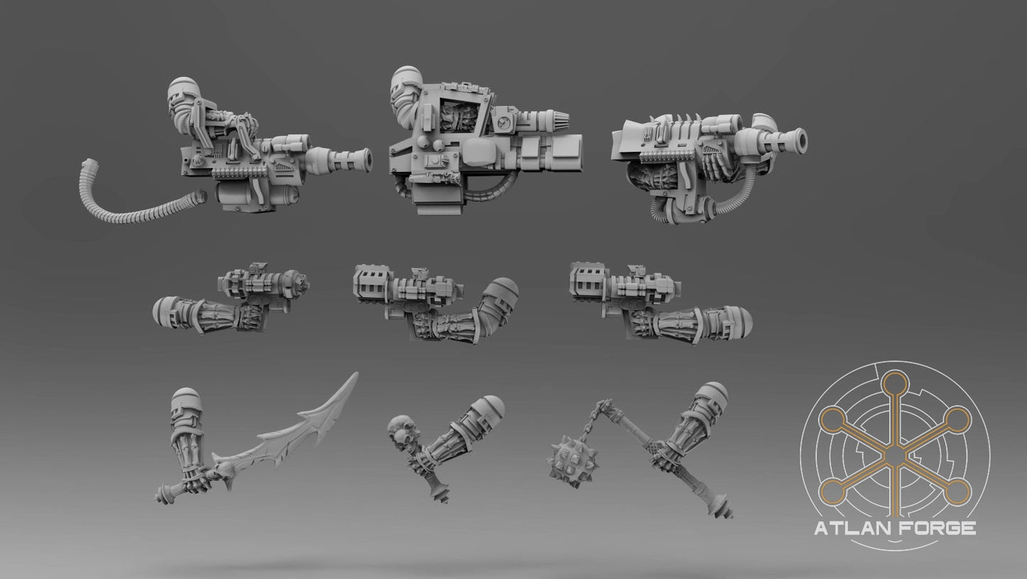 Arms and weapons - Manus Mortis Scourge - Bits - Atlan Forge