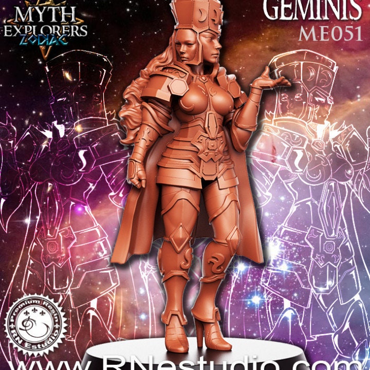 Geminis - Female Knight - Rnestudio 32mm