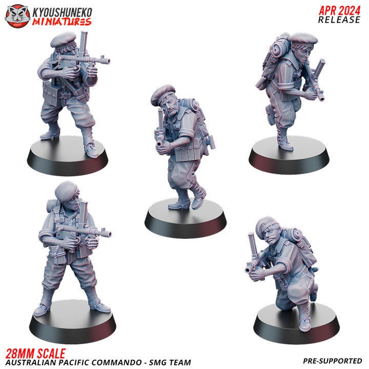 SMG - Australian Pacific Command ww2 - Kyoushuneko Miniatures