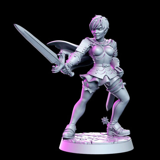 Cleto - Female knight - Rnestudio 32mm