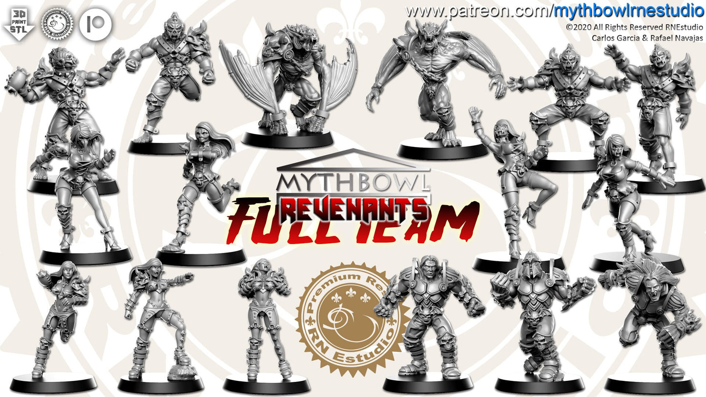 Revenants Team 16 Fantasy Football miniatures - Rnestudio 32mm