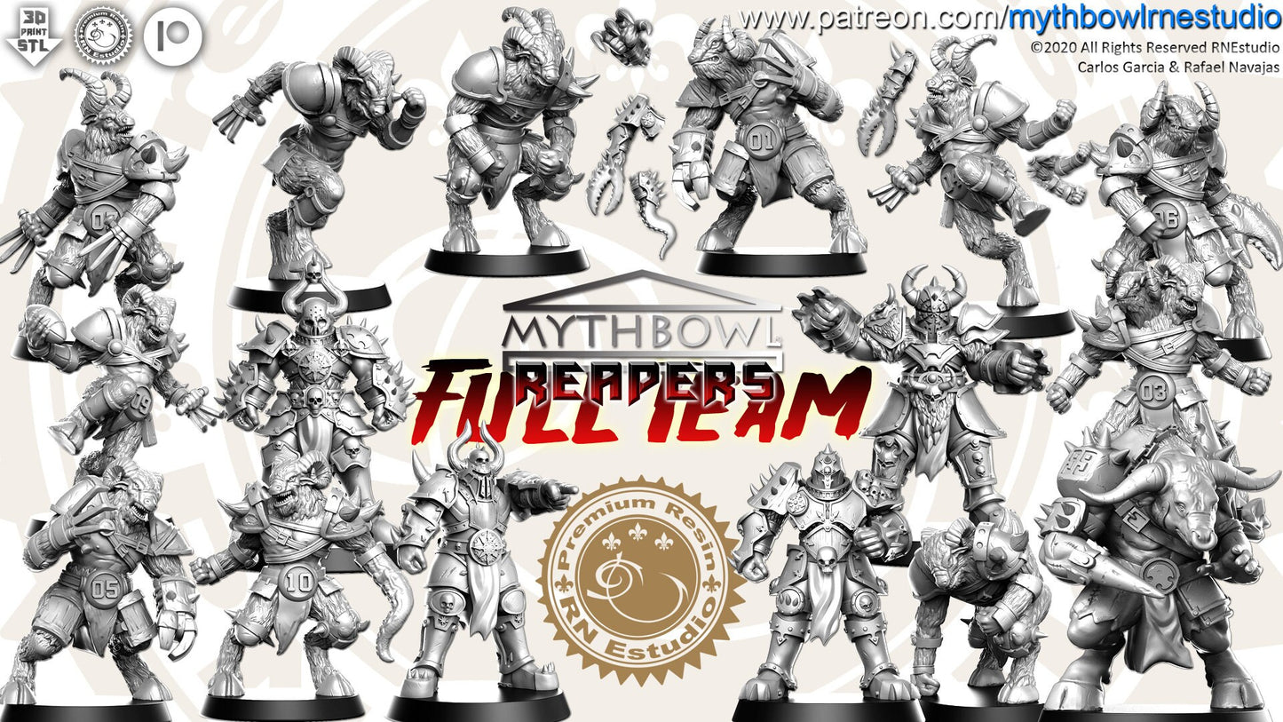 Reapers Team 16 Fantasy Football miniatures - Rnestudio 32mm