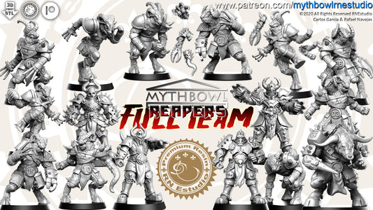 Reapers Team 16 Fantasy Football miniatures - Rnestudio 32mm