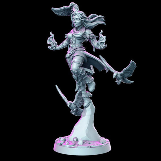 Genevieve - Female wizard - Rnestudio 32mm