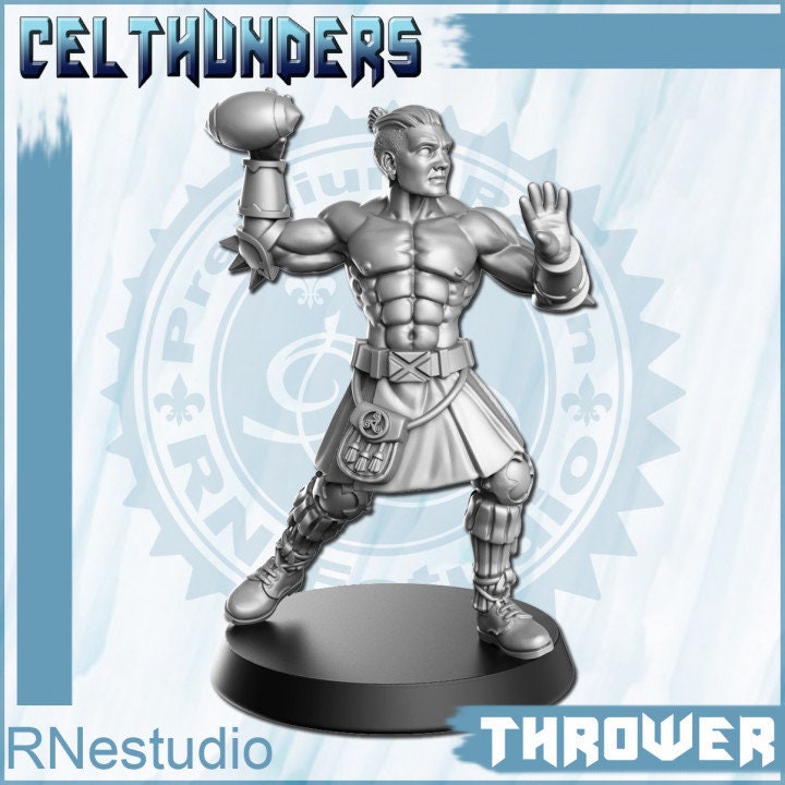 10 Thrower Celthunders - Fantasy Football - Rnestudio 32mm