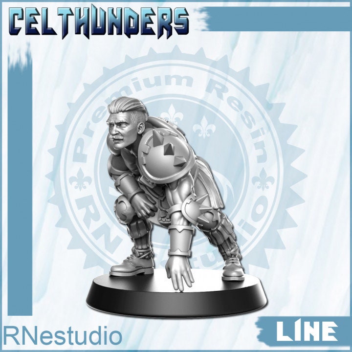 02 Line Celthunders - Fantasy Football - Rnestudio 32mm