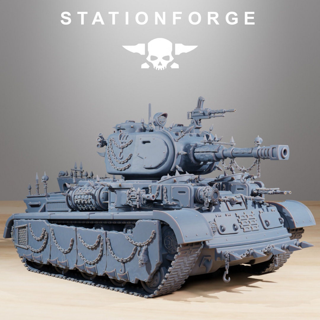 GrimGuard Heavy Tank Corrupted v2 - StationForge - 28mm