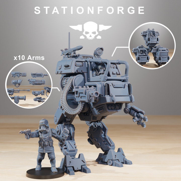 GrimGuard Walker Mk1 - StationForge - 28mm