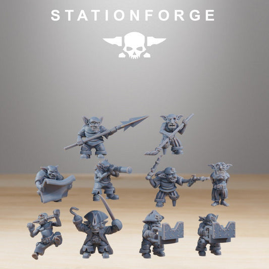 Gobs Pearl Battle Ship crew - StationForge - 28mm