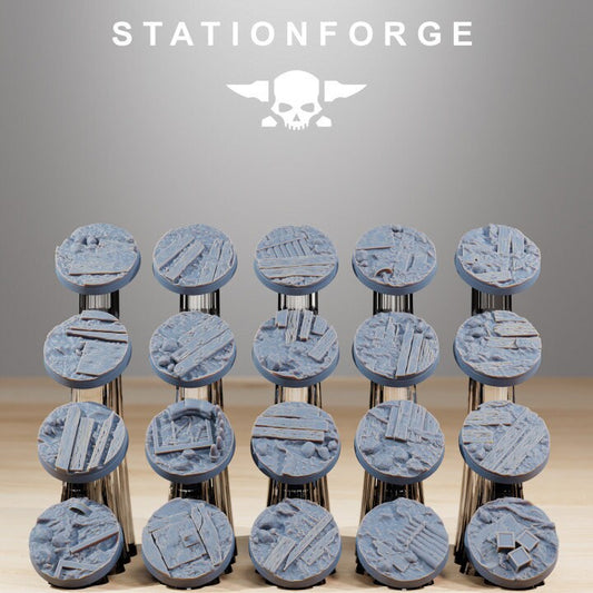 25mm Trench Bases and Toppers - StationForge - 28mm