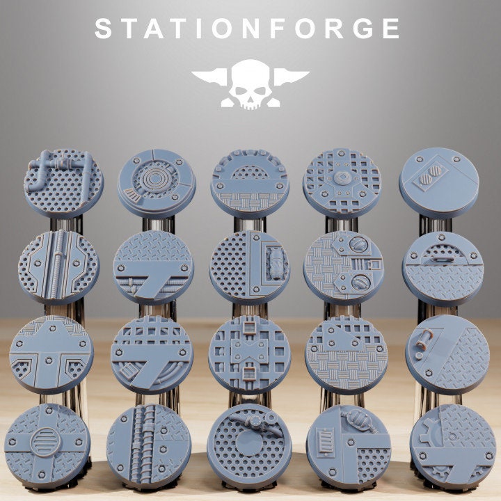 25mm Industrial Bases - StationForge - 28mm