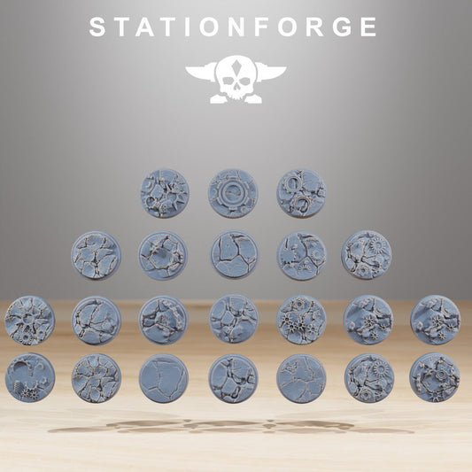 Deserted 25mm Bases - StationForge - 28mm