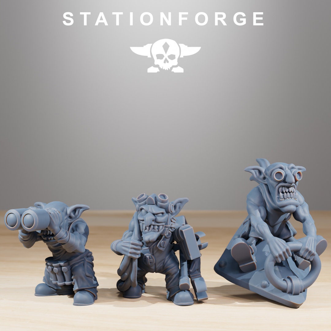 Orkaz Run Rolla crew v1 - StationForge - 28mm