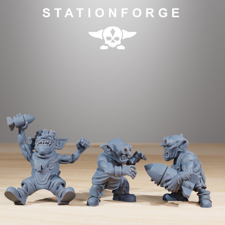 Orkaz Run Rolla crew v3 - StationForge - 28mm