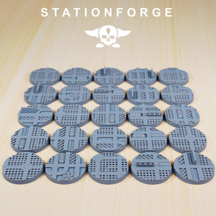 25 Industrial Bases 25mm - StationForge - 28mm