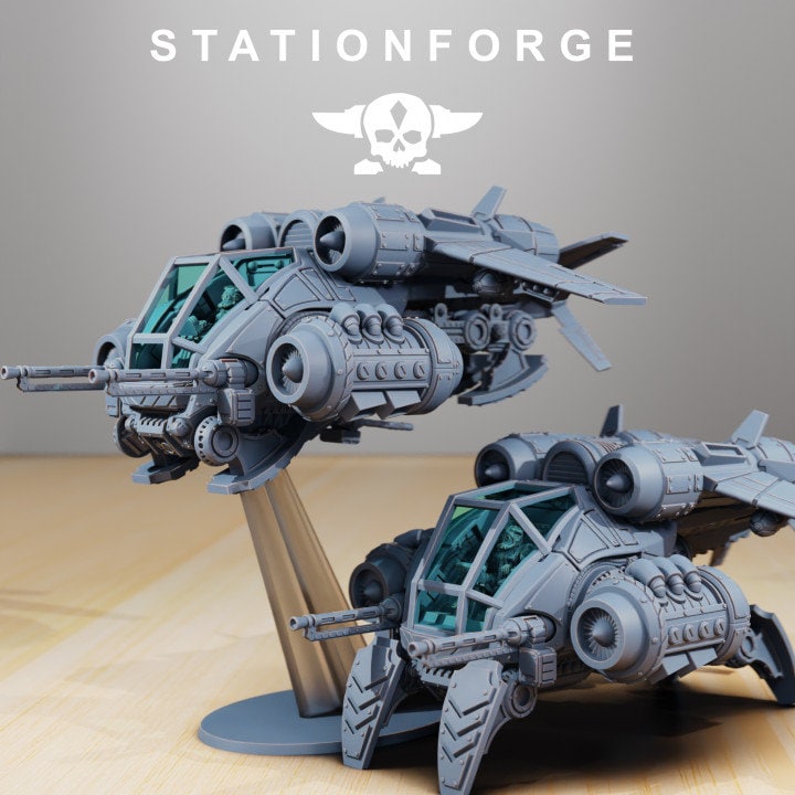 Scavenger Gunship - StationForge - 28mm