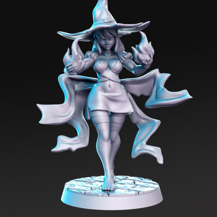 Veena - Elf Mage - Rnestudio 32mm