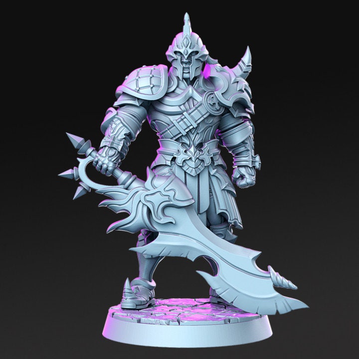 Kalkhan - Human Knight - Rnestudio 32mm