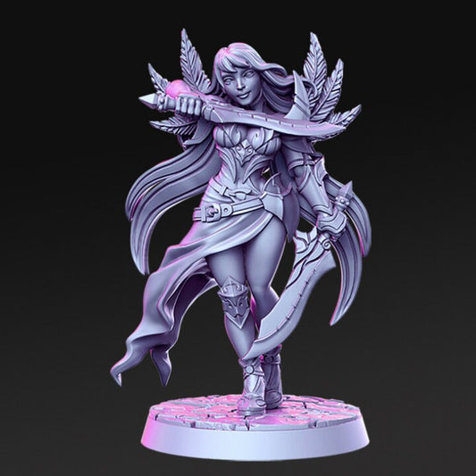 Valeen - Female blade dancer - Rnestudio 32mm