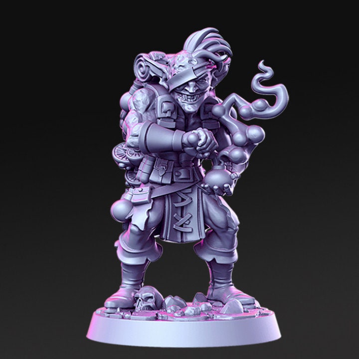 Baznazz - Goblin Alchemist - Rnestudio 32mm