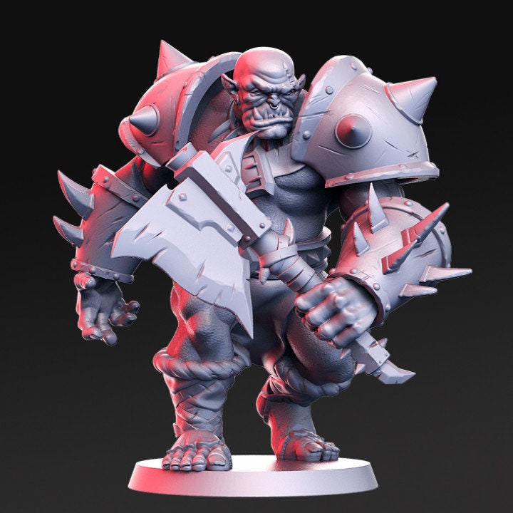 Orktar- Orc Chieftain - Rnestudio 32mm