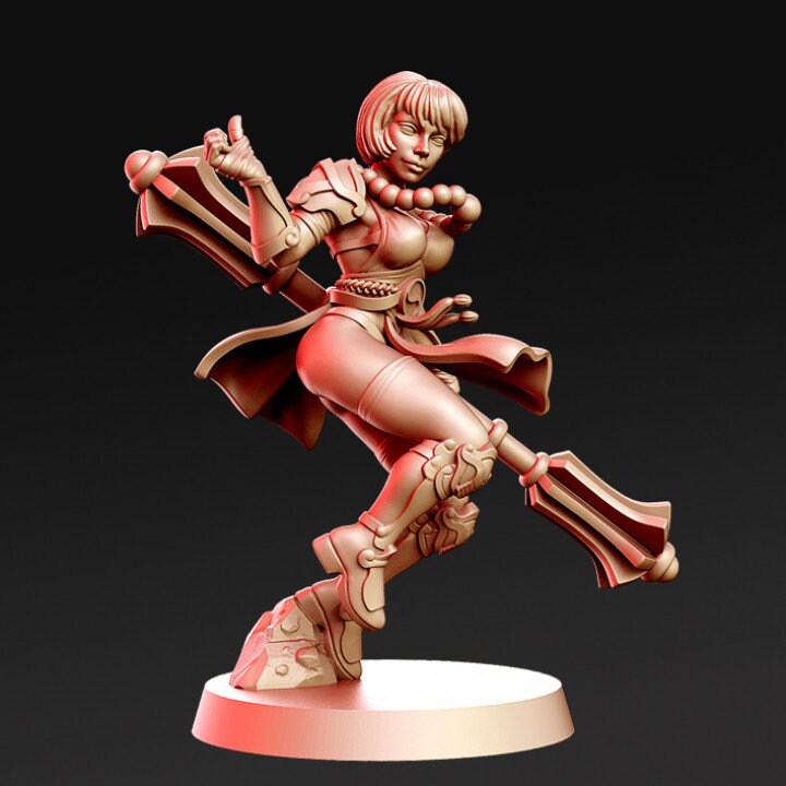 Jina - Female Monk - Rnestudio 32mm