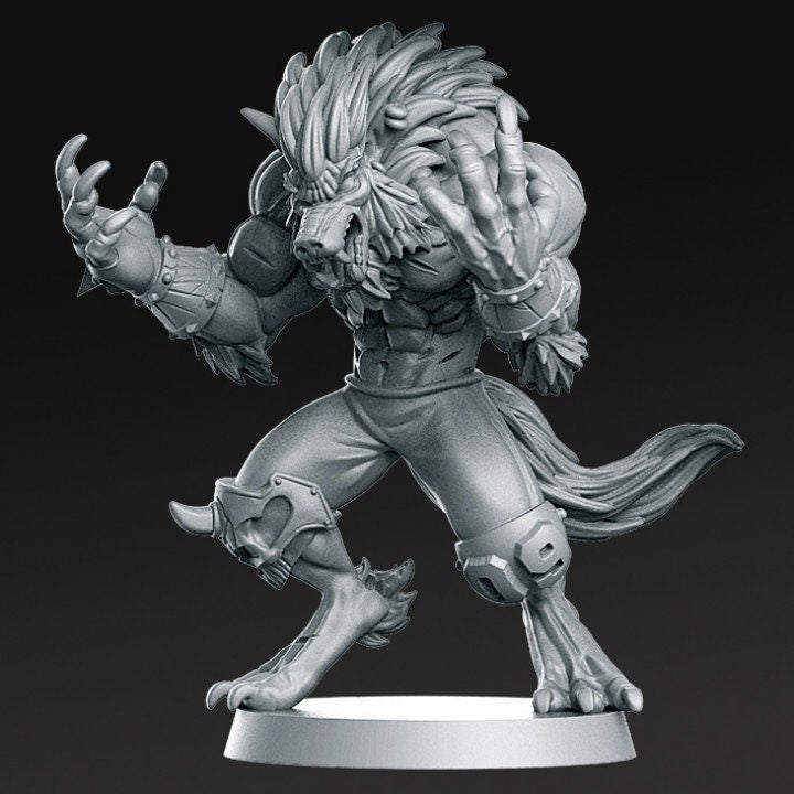 09 Eternals Werewolf - Fantasy Football - Rnestudio 32mm