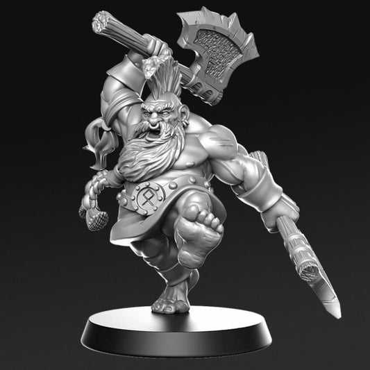 Orny - Dwarf Berseker - Rnestudio 32mm