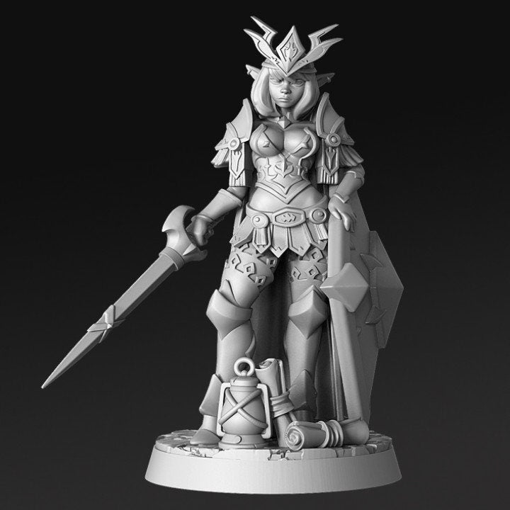 Iletia- Elven Warrior Princess - Rnestudio 32mm