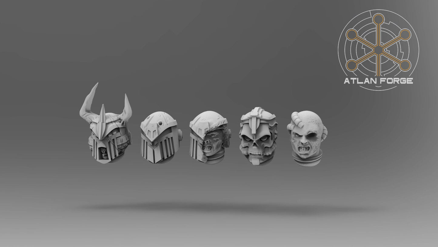 Helmets - Manus Mortis Scourge - Bits - Atlan Forge