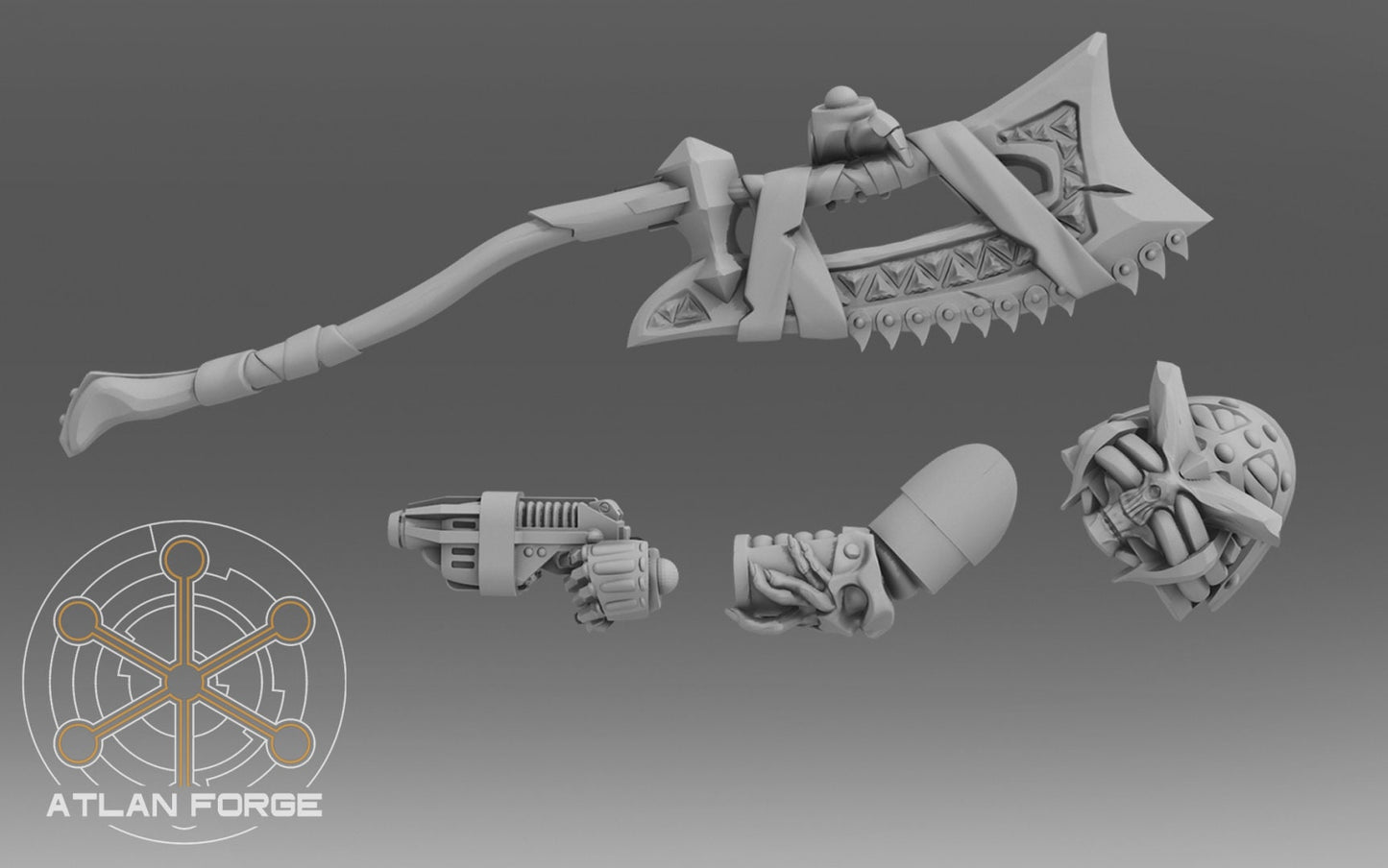 Arms and weapons - Manus Mortis Amputator - Bits - Atlan Forge