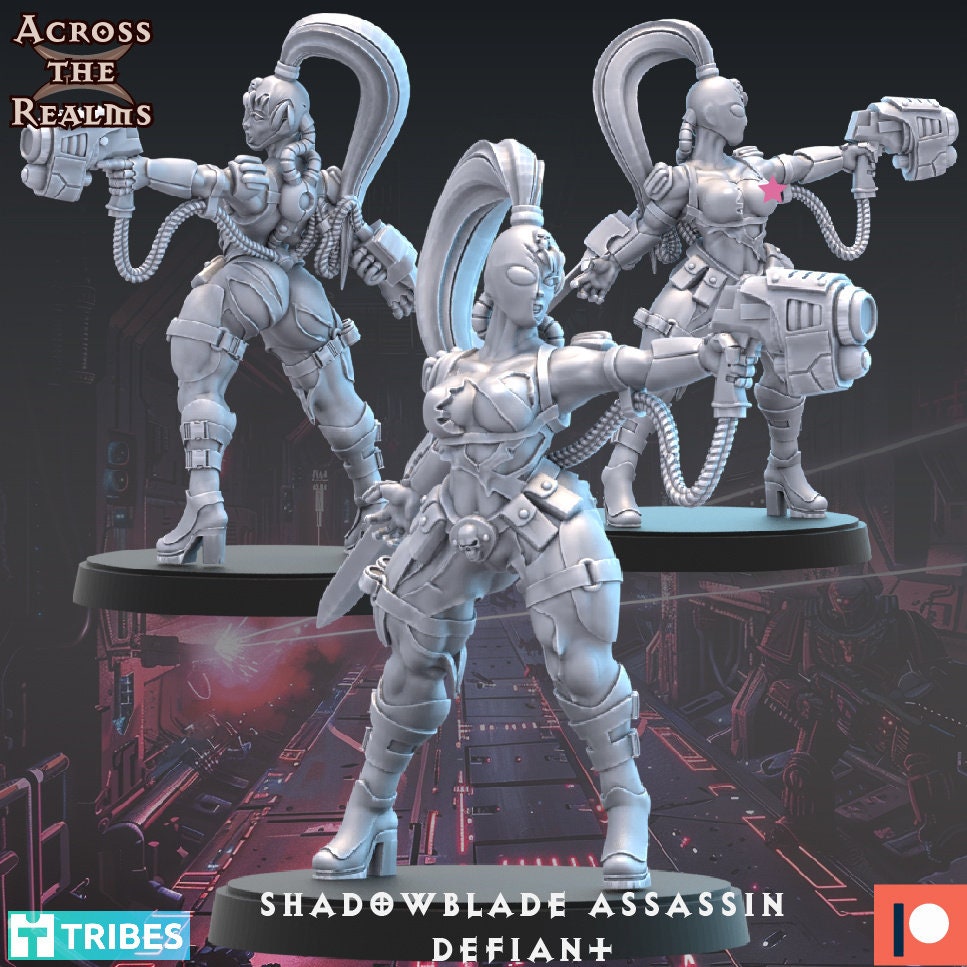 Shadowblade Assassin - Defiant - Across the Realms 32mm