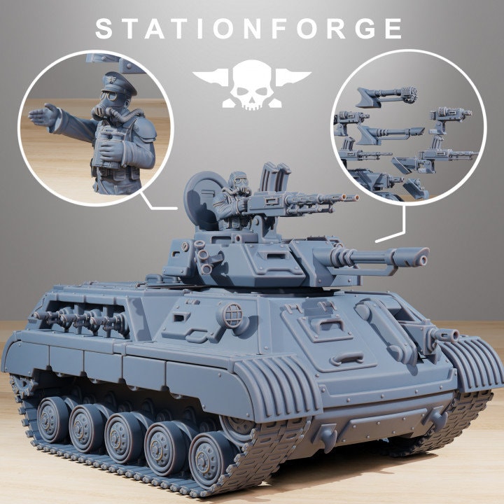 GrimGuard Support Tank - StationForge - 28mm