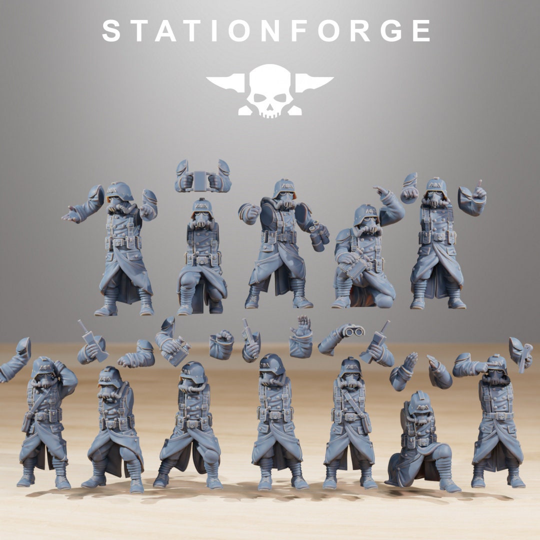 GrimGuard Battle Weapons crew - StationForge - 28mm