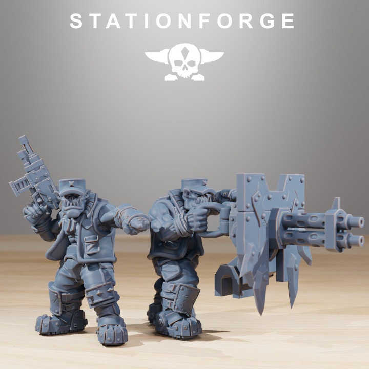 Orkaz Run Rolla crew v2 - StationForge - 28mm