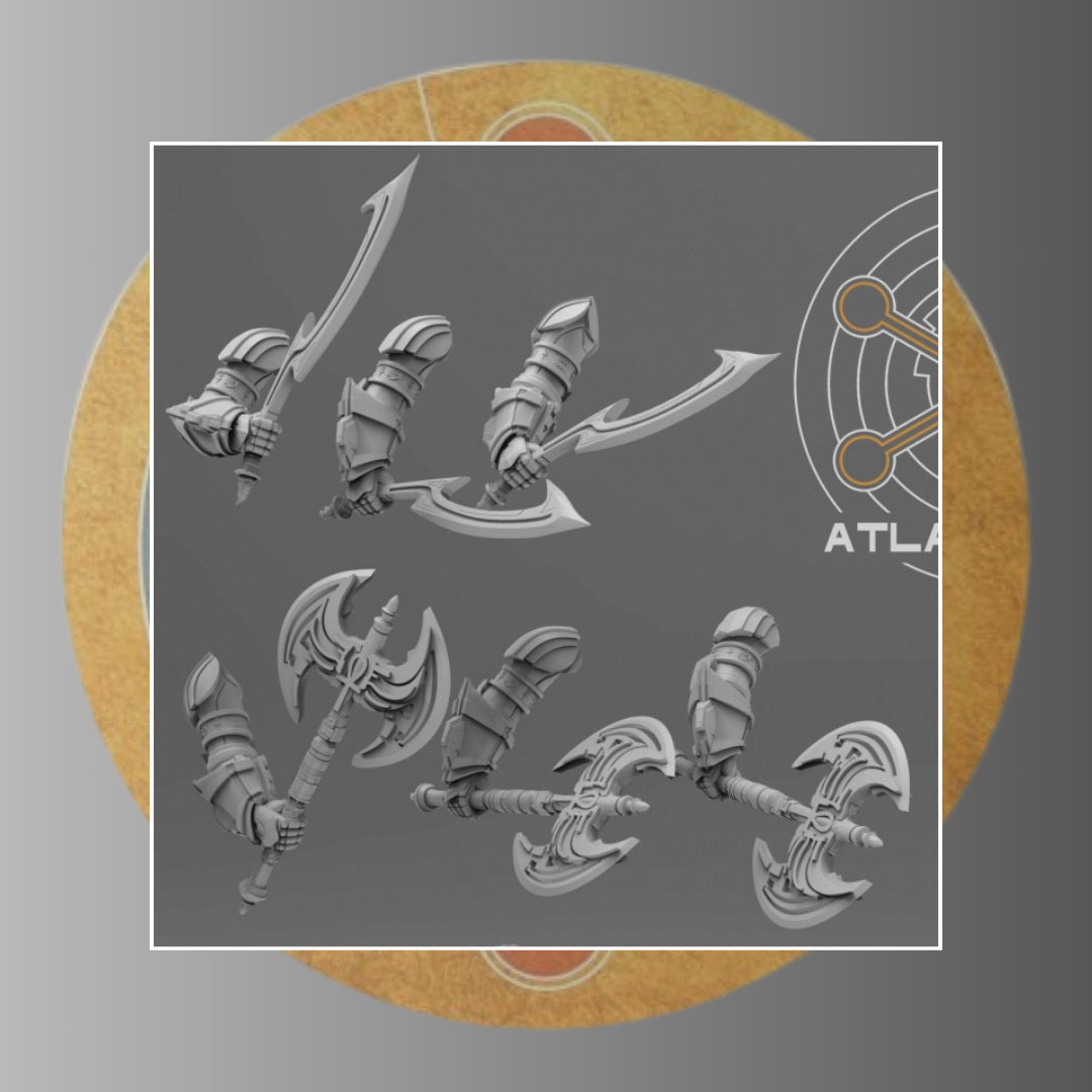 Arms and weapons - Aegyptus Orai Veterans - Bits - Atlan Forge