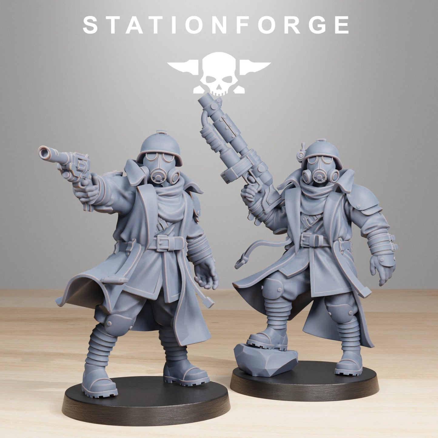 GrimGuard Scorchers Officers - StationForge - 28mm