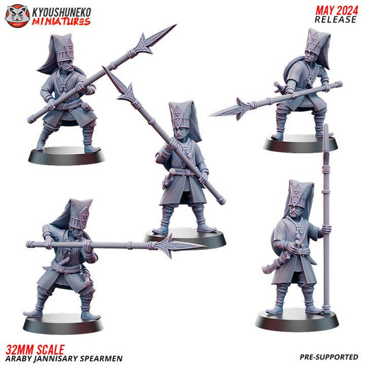 Araby Jannisary spearmen - Kyoushuneko Miniatures