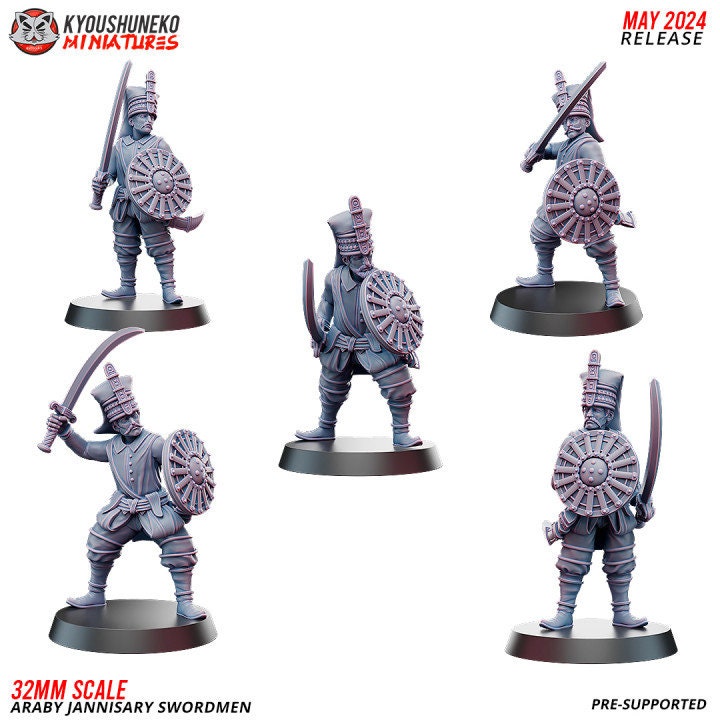 Araby Jannisary swordmen - Kyoushuneko Miniatures