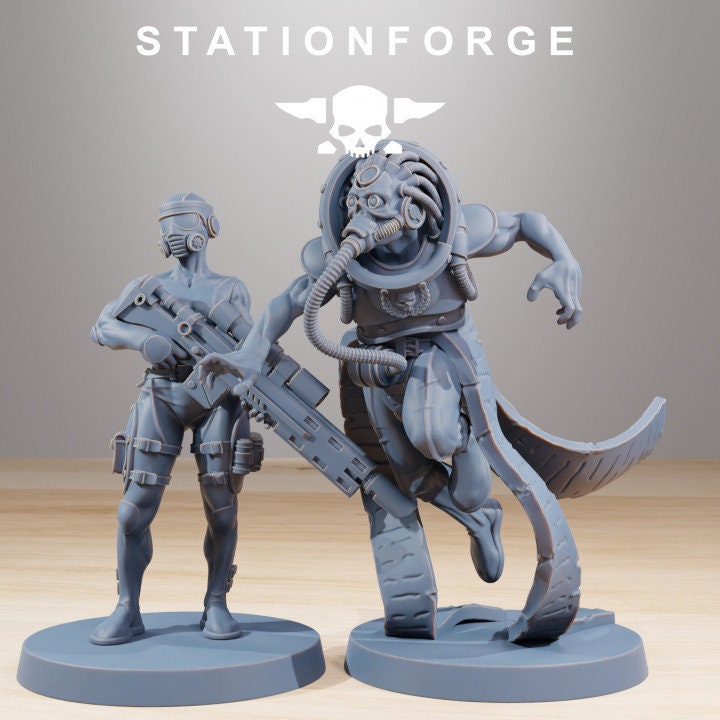 GrimCorp Bounty Hunters v2 - StationForge - 28mm