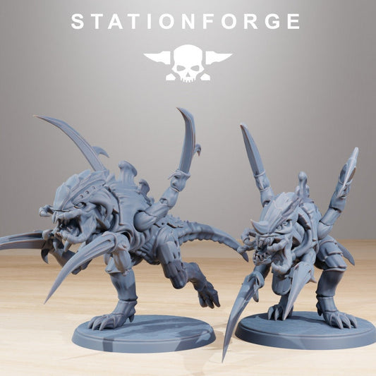 Xenarid Infantry Melee Unit v2 - StationForge - 28mm