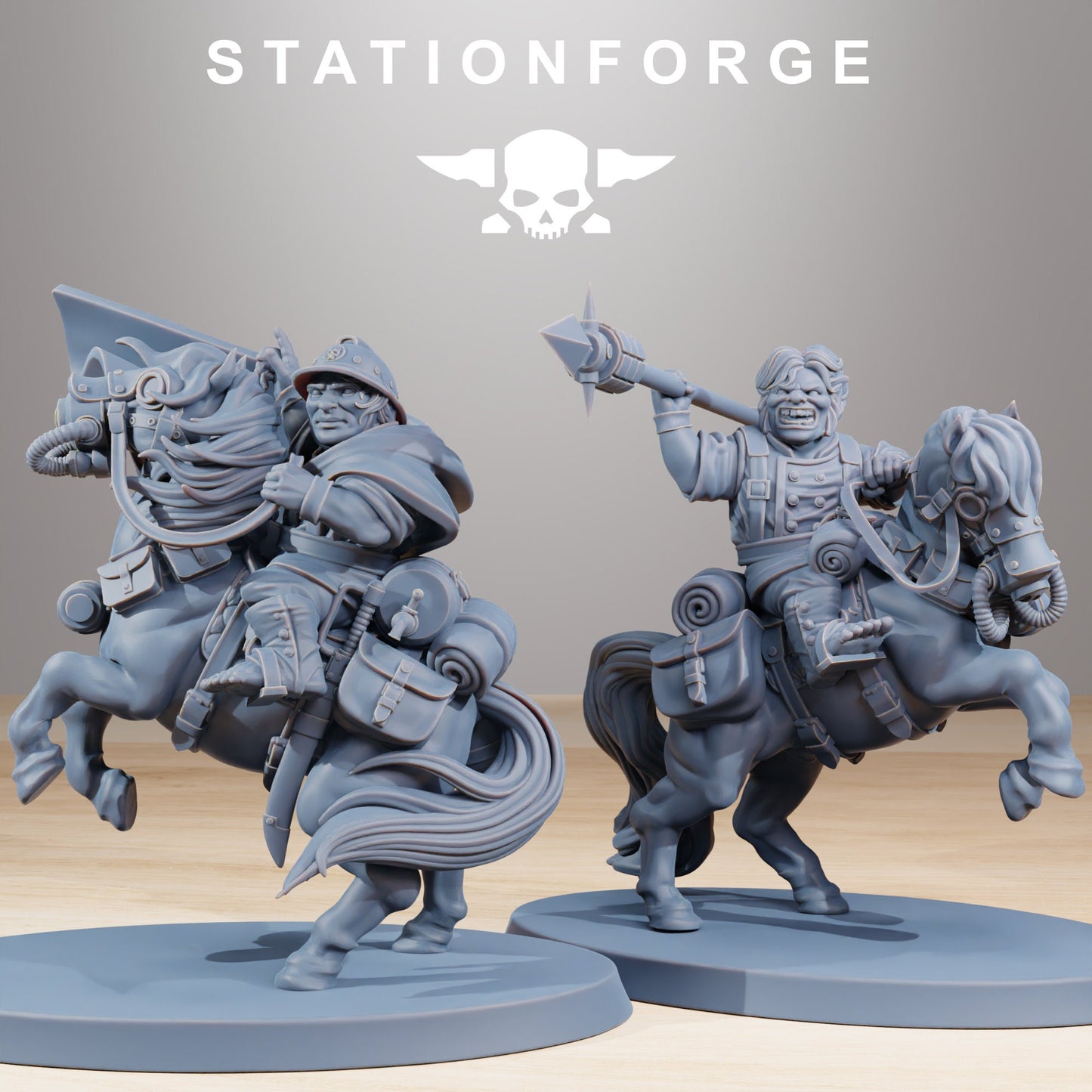 GrimGuard Pony Cavalry v1 - StationForge - 28mm