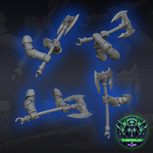 Space Viking, Arms with Ax set 3 - Bits - Cyberbrush