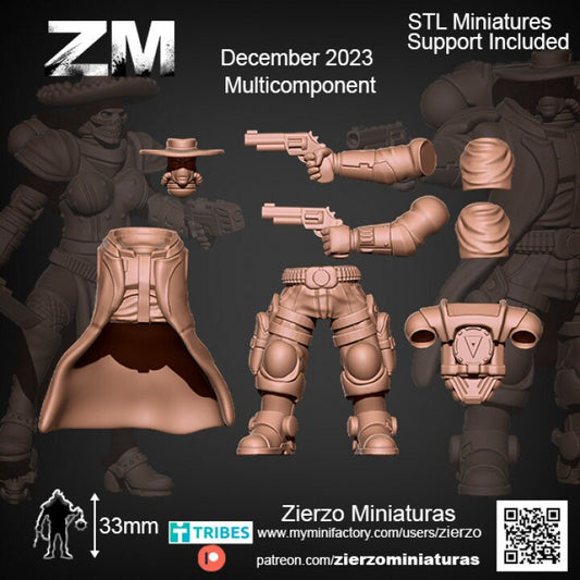 Hero Bounty Hunt - Bits - 33mm- Zierzo Miniaturas
