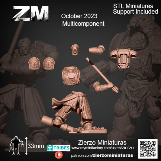 Lt. Hero Clon - Bits - 33mm- Zierzo Miniaturas