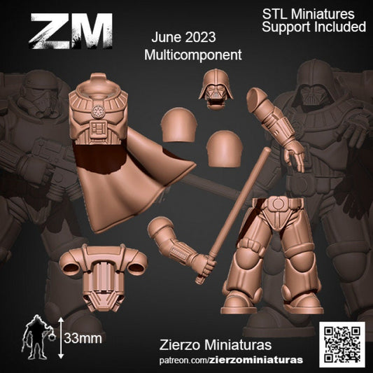 Storm Dark Hero - Bits - 33mm- Zierzo Miniaturas