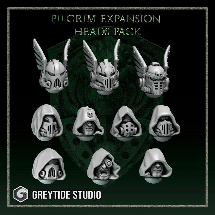 Pilgrims Expansion Heads Pack - Bits - GreyTide Studio