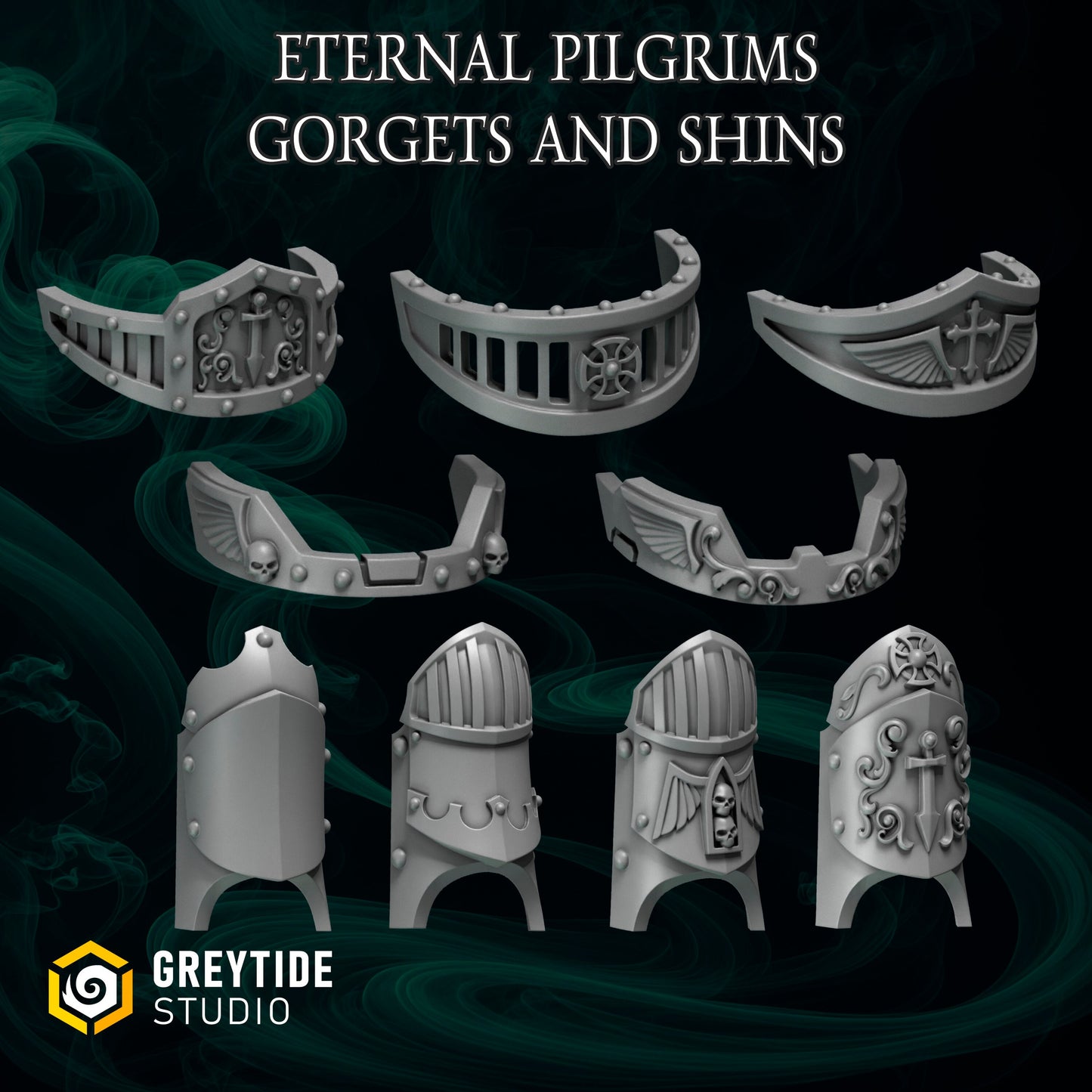 EPT Gorgets and Shins armor plates - Bits - GreyTide Studio